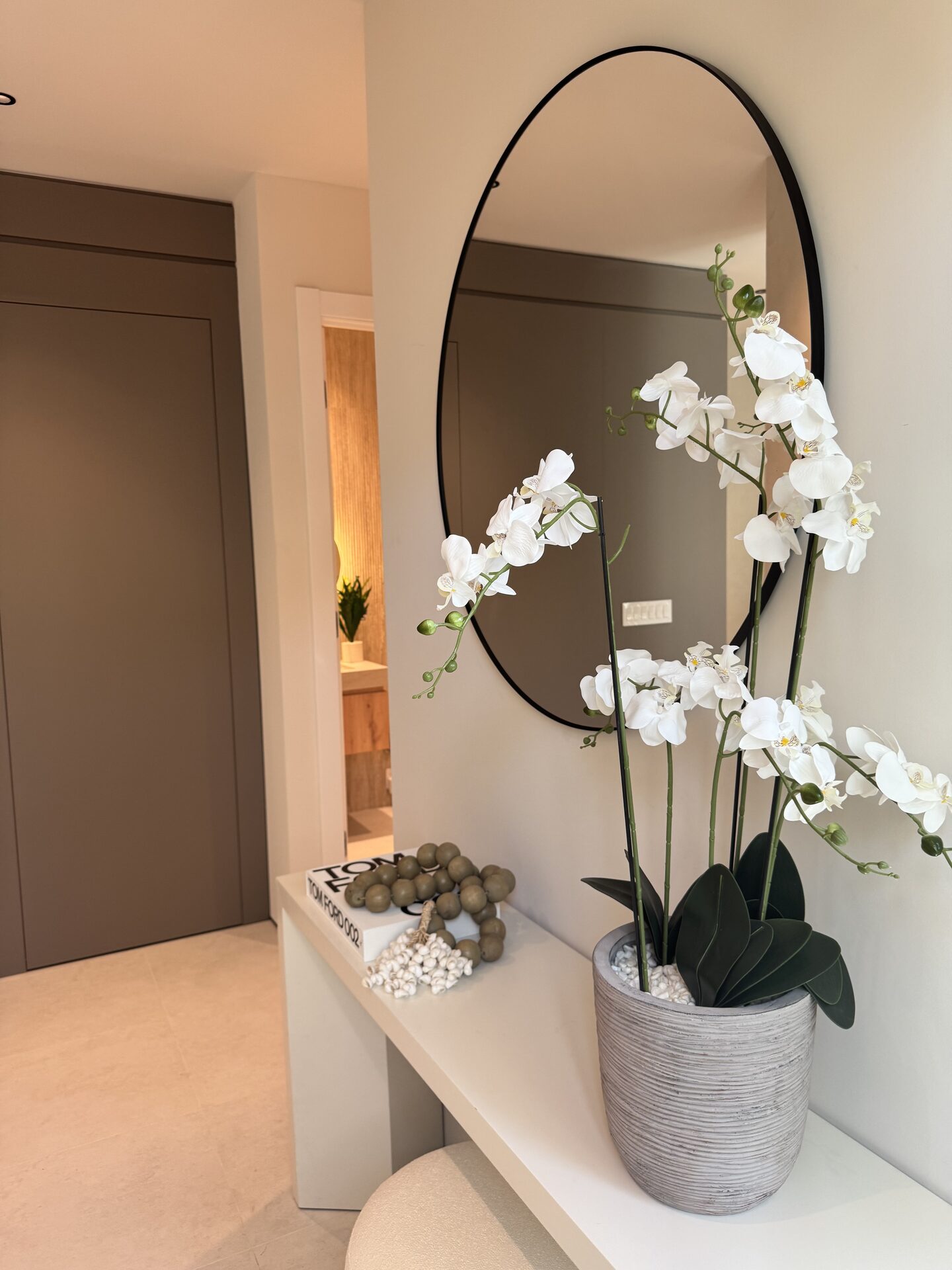 Luxury Foyer with Orchids