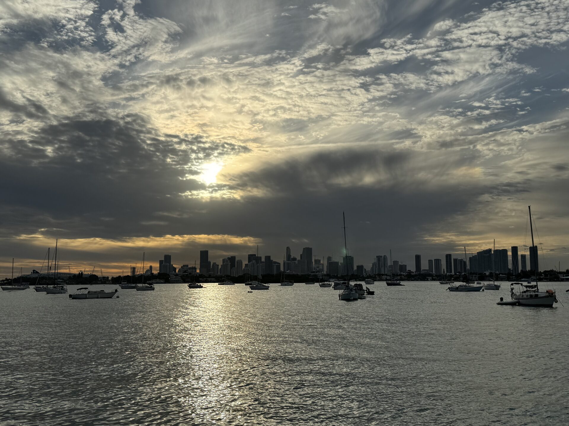 Miami Skyline at Sunset